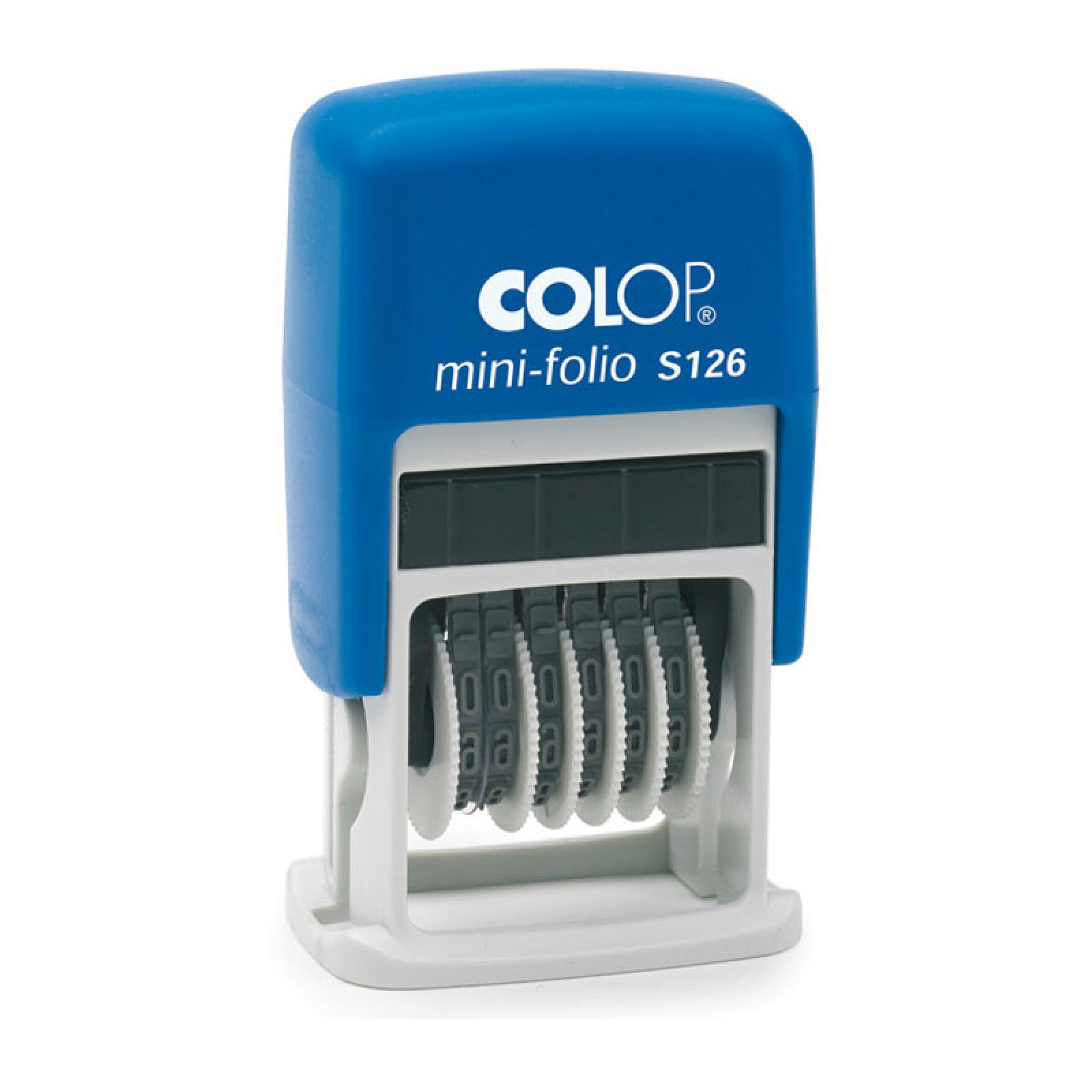Stampila Colop Cifriera Mini-Folio S126